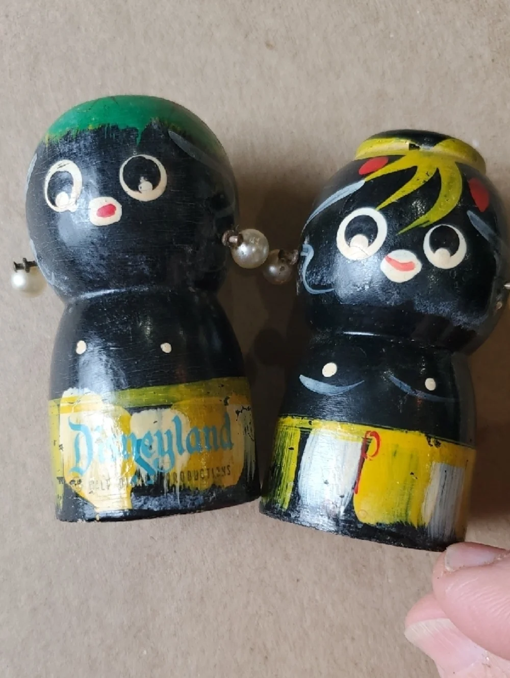 Rare 1950's Disneyland Tiki Adventurland Cruise Salt & Pepper Shaker